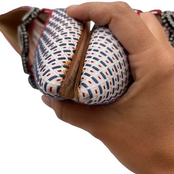 Manolo Blahnik Tweed Embellished Mary Jane Heels - Picture 6 of 8